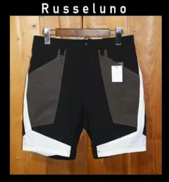 新品 ラッセルノ ゴルフ カラーパネル ショーツ ブラック XL ゴルフ