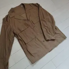 UNIQLO U シャツジャケット ブラウン L