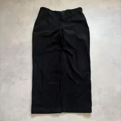 00s vintage ワイドパンツ コーデュロイ 黒 極太 ノームコア y2kのサムネイル