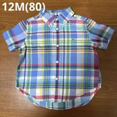 Ralph Lauren 半袖チェックシャツ 12M