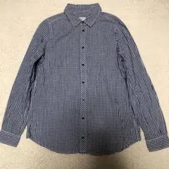 美品　ラコステ　ギンガムチェック　長袖シャツ　シンプルデザイン　春　40