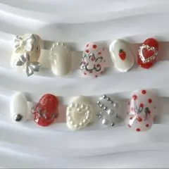 春 ネイルチップ ニュアンスネイル マグネットネイル 結婚式ネイル 個性派ネイル