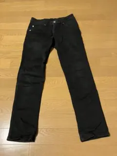 EDWIN ブラックデニムパンツ Sサイズ