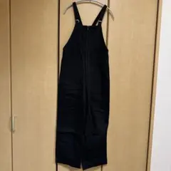 アーバンリサーチドアーズ　コットンオーバーオール　ブラック