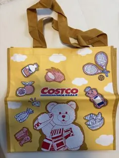 コストコCOSTCO　イエロー黄色　ショッピングバッグ　くまのサムネイル