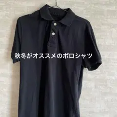 無印良品 紺　厚め生地　ポロシャツ Lサイズ