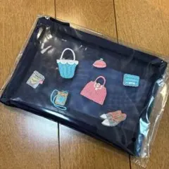 Kitamura 刺繍デザインポーチ ネイビーのサムネイル