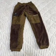 【a3870】瞬足 新品 ボアフリースパンツ ブラウン L キッズ 140