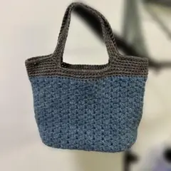 編み物トートバッグ