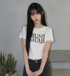 MUAH MUAH 半袖Tシャツ ホワイトのサムネイル