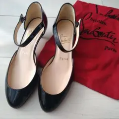 【傷みあり】Christian Louboutin ブラック パンプス 36.5