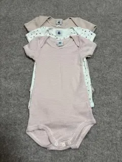 プチバトー　ロンパース　肌着　18m