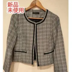 【新品未使用】 ジャケット ノーカラー レディース セレモニー L フォーマル