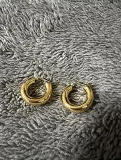 両耳 3.5×21mm ゴールド 18k フープピアス クロム BWL - メルカリ
