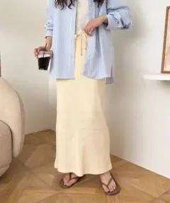 CIAOPANIC TYPY ロング スカート すっきりシルエットリブスカートのサムネイル