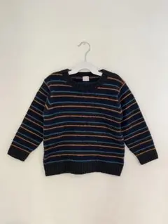 petit main ネイビー ストライプ セーター 120