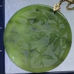 専用　14K刻印　翡翠　ネックレス　8g 東S8-0430ア㊱