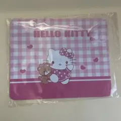 ハローキティ　ピンクチェック　マウスパッド