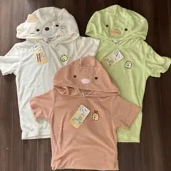 すみっコぐらし なりきり　ねこ かっぱ　しろくま　半袖　すみっこ　Tシャツ