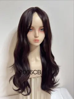 新品フルウィッグ　耐熱合成髪　かつらロングウィッグ 2066CB ダークブラウンのサムネイル