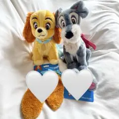 【新品未使用】　わんわん物語　レディ　トランプ　ショルダーバッグ　2つ　♡のサムネイル