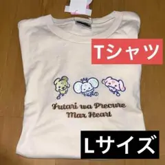 ③ Lサイズ　ふたりはプリキュア　MAXHEART Tシャツ　ステッカー付★