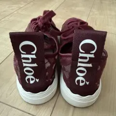 Chloé レース スニーカー ボルドー　37のサムネイル