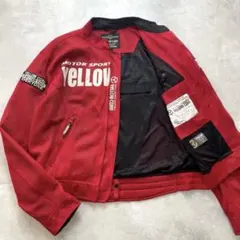 YELLOW CORN バイクジャケット 赤 - メルカリ