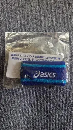 asics リストバンド 青のサムネイル