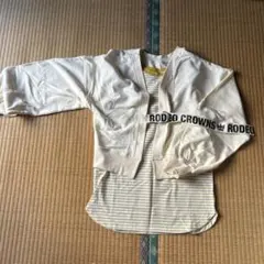 RODEO CROWNS アイボリー カーディガン