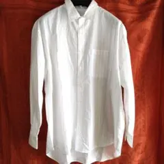 3L　 ホワイト　 ストライプ 　長袖 　シャツ