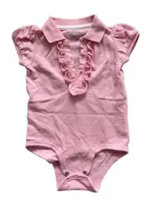 Ralph Lauren ロンパース 70 女の子 ピンク フリル 半袖