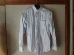 未使用。ユニクロの長袖シャツ、ボタンダウンシャツ 、ストライプ、メンズＳサイズ