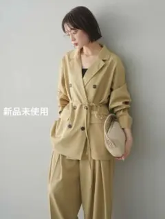 Plage LINEN サファリ ジャケット タグ付き リネン - メルカリ