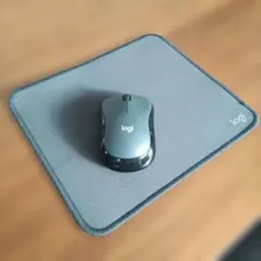 logi ワイヤレスマウス グレー マウスパッドセット