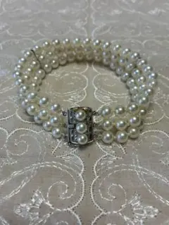 真珠　パール (本物)多層ブレスレット