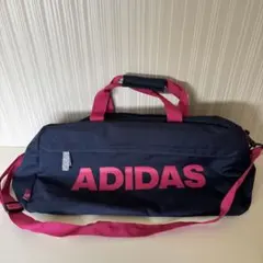 【美品】ADIDAS ボストンバック ネイビー ピンク
