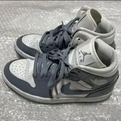 Nike Women's Air Jordan 1 Mid グレー/ホワイトのサムネイル