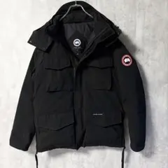 11543【美品・Lサイズ】カナダグース☆刺繍ワッペン付きダウンジャケット　黒 11543【美品・Lサイズ】カナダグース☆刺繍ワッペン付きダウン