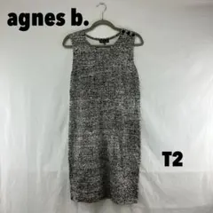☆W0689S☆ agnes b. ノースリーブひざ丈ワンピース