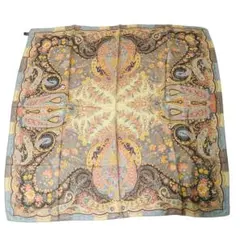 ETRO エトロ ペイズリー柄 シルクスカーフ 大判