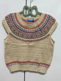 familiar ニットベスト 110㎝ 女の子