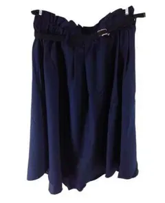 KJC2559◇新品 フレアスカート ミモレ丈 ネイビー 4Lサイズ