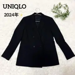【2024年モデル✨】ユニクロ 感動ジャケット ダブルブレスト Sサイズ