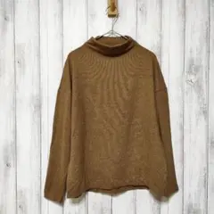 UNIQLO ユニクロ (M)　ソフトニット フリースハイネックT　長袖