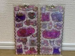 キラキラウォーターinシール　サンリオ　クロミ　キティ　2点セット