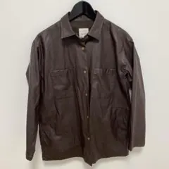 フェイクレザー ブラウン