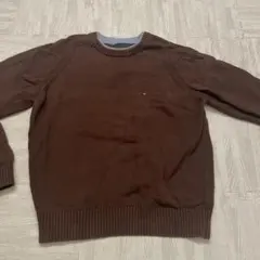Tommy Hilfiger ブラウン クルーネックセーター Lサイズ