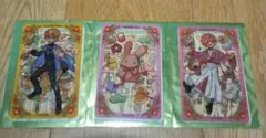 地縛少年花子くん トレーディングクリアカード 3枚セット、光くん、もっけ、ミツバ