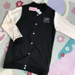 新品 女児 女の子 スタジャン コート ジャケット ジャンパー アウター 黒